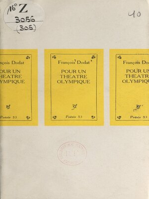 cover image of Pour un théâtre olympique